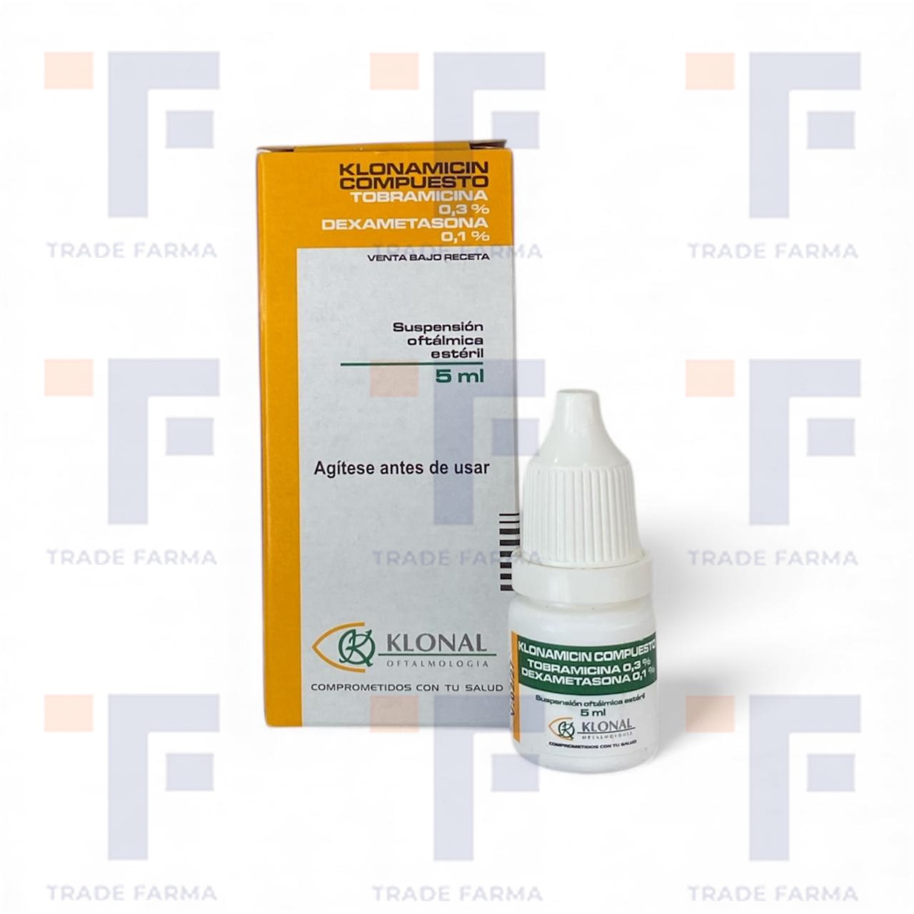 Tobramicina 3 Mg/Ml + Dexametasona 1 Mg/Ml, Suspension Oftalmica X 5 Ml - Klonamicin Co...