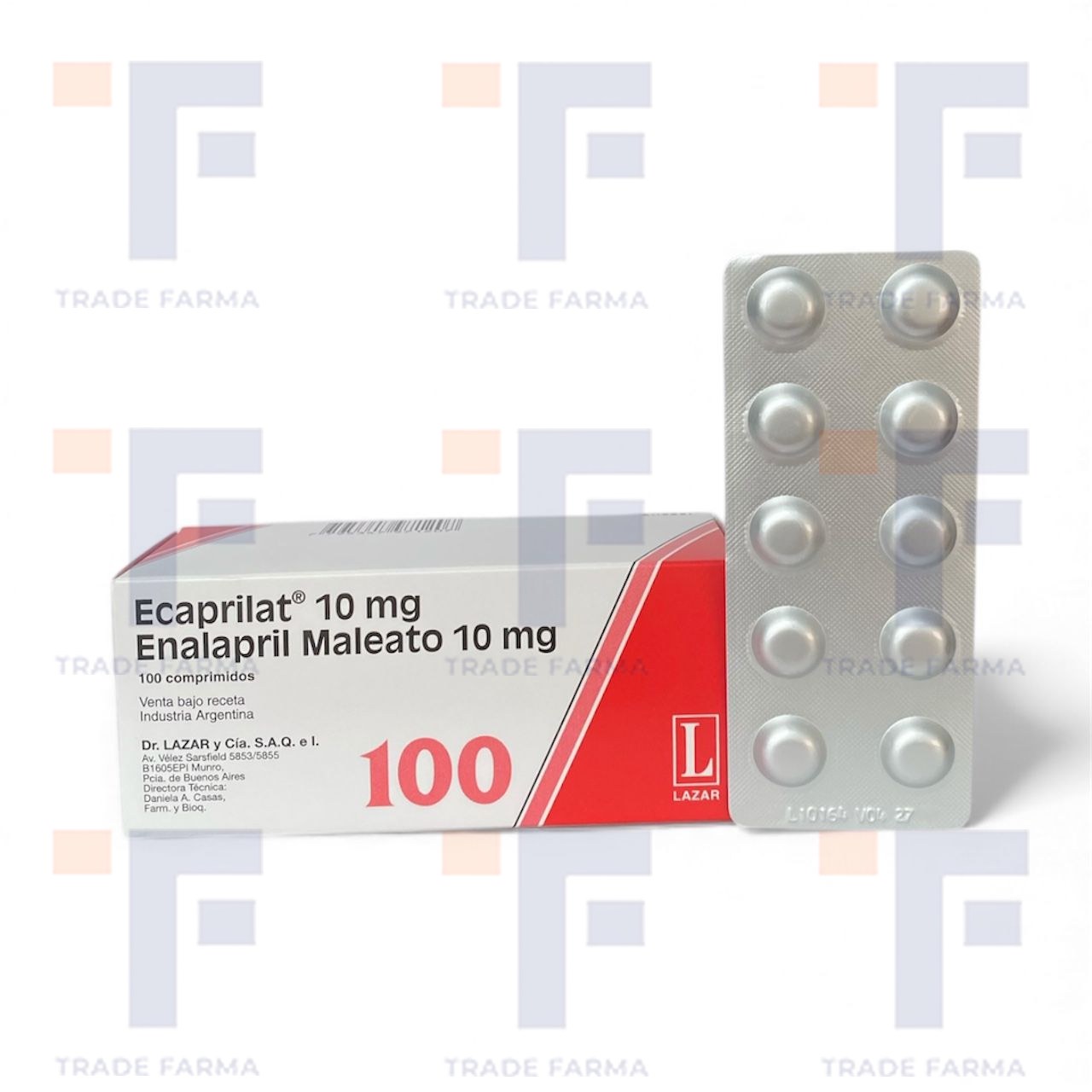 Enalapril 10 Mg, Comprimido - Ecaprilat 10 - (H-10-100)