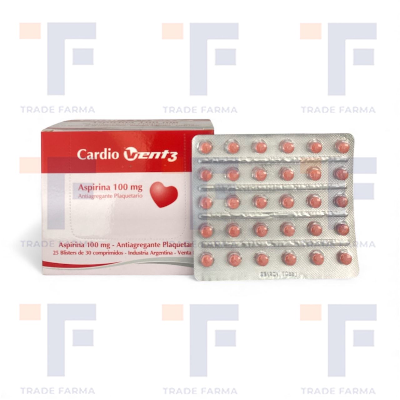 Acetilsalicilico Acido 100 Mg, Comprimido - Aspirina 100 Cardiovent3 Display - (H-30-750)