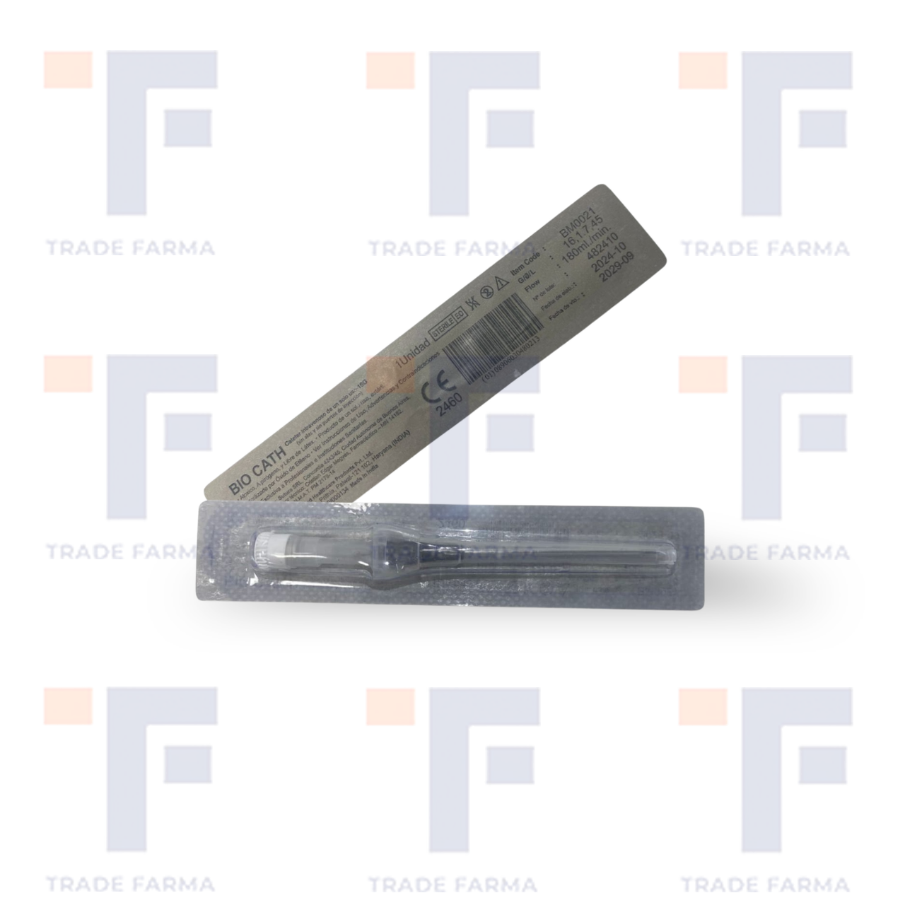 16 G CATETER IV RADIOPACO  CON CANULA DE TEFLON O VIALON Y AGUJA GUIA 16 G (TIPO ABBOCAT)