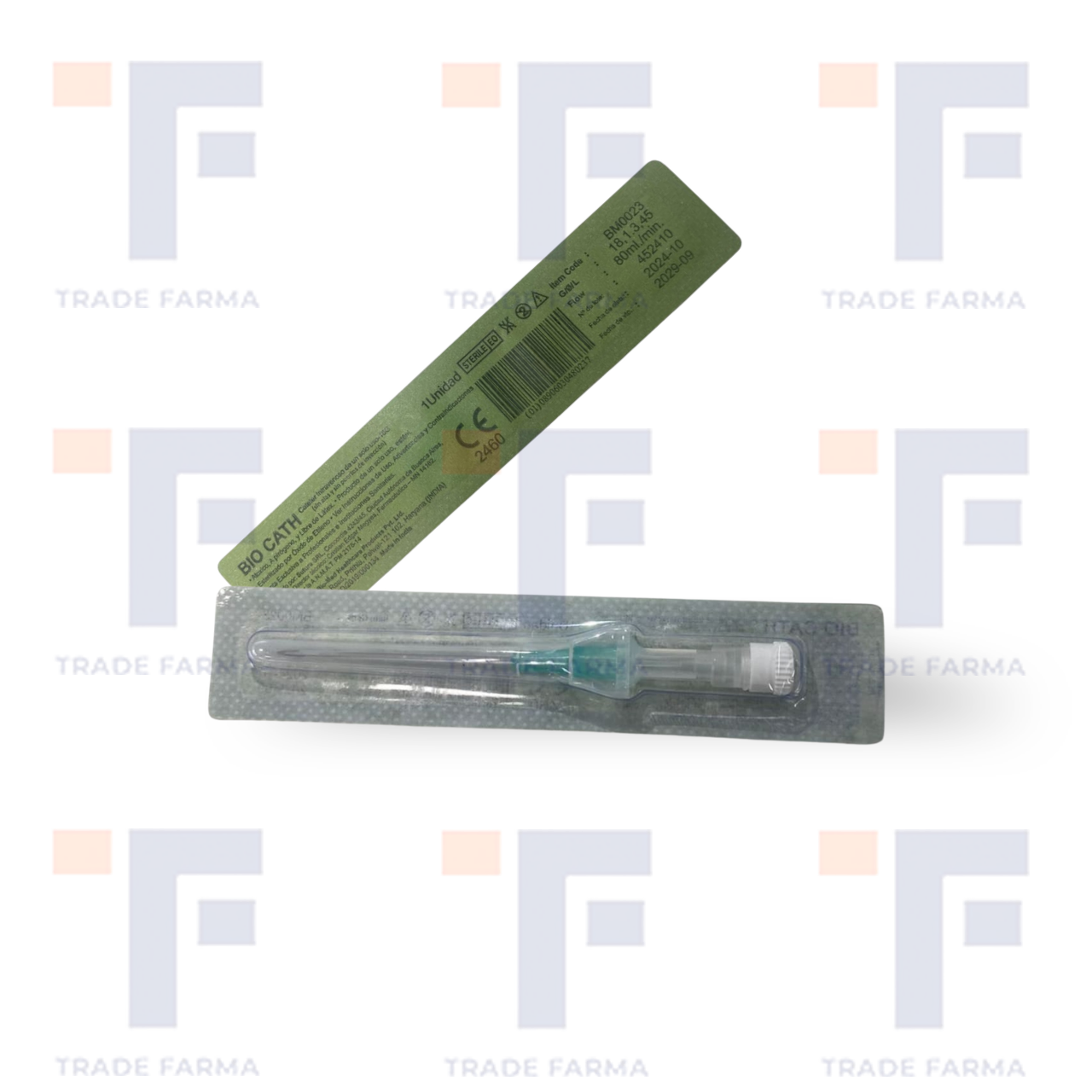 18 G CATETER IV RADIOPACO  CON CANULA DE TEFLON O VIALON Y AGUJA GUIA 18 G (TIPO ABBOCAT)