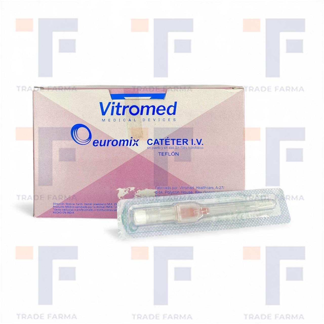 14 G CATETER IV RADIOPACO  CON CANULA DE TEFLON O VIALON Y AGUJA GUIA 14 G (TIPO ABBOCAT)